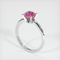 1.51 Ct. Pink Sapphire Ring, 10K White Gold 2