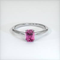 1.26 Ct. Pink Sapphire Ring, 10K White Gold 1