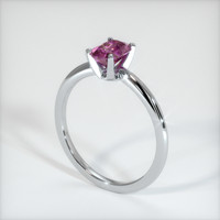 1.26 Ct. Pink Sapphire Ring, 10K White Gold 2