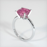 3.00 Ct. Purplish Pink Sapphire Ring, 10K White Gold 2