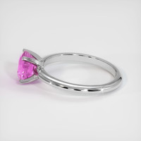 1.21 Ct. Pink Sapphire Ring, 10K White Gold 4