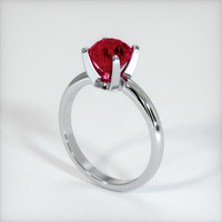 1.51 Ct. Purplish Red Ruby Ring, 10K White Gold 2