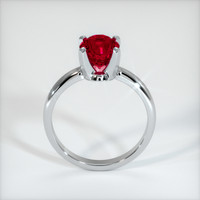 1.51 Ct. Purplish Red Ruby Ring, 10K White Gold 3
