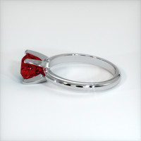 1.51 Ct. Purplish Red Ruby Ring, 10K White Gold 4