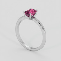 1.08 Ct. Pink Sapphire Ring, 10K White Gold 2