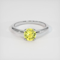 0.60 Ct. Yellow Sapphire Ring, 10K White Gold 1