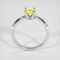 0.60 Ct. Yellow Sapphire Ring, 10K White Gold 3