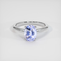 2.48 Ct. Violet Sapphire Ring, 10K White Gold 1