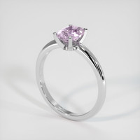 1.36 Ct. Pink Sapphire Ring, 10K White Gold 2