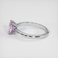 1.36 Ct. Pink Sapphire Ring, 10K White Gold 4