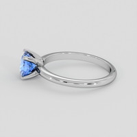 1.23 Ct. Blue Sapphire Ring, 10K White Gold 4