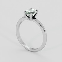 1.40 Ct. Bluish Green Sapphire Ring, 10K White Gold 2
