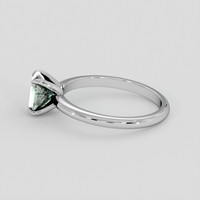 1.40 Ct. Bluish Green Sapphire Ring, 10K White Gold 4
