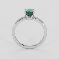 1.17 Ct. Bluish Green Sapphire Ring, 10K White Gold 3