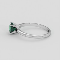 1.17 Ct. Bluish Green Sapphire Ring, 10K White Gold 4
