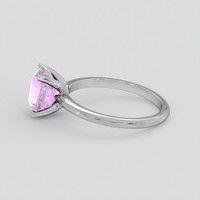 2.56 Ct. Pinkish Purple Sapphire Ring, 10K White Gold 4