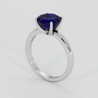 3.38 Ct. Blue Sapphire Ring, 10K White Gold 2