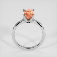 3.04 Ct. Padparadscha Sapphire Ring, 10K White Gold 3