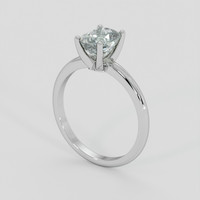1.78 Ct. Yellowish Green Sapphire Ring, 10K White Gold 2
