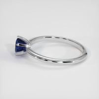 0.82 Ct. Blue Sapphire Ring, 10K White Gold 4