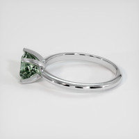 1.22 Ct. Green Sapphire Ring, 10K White Gold 4