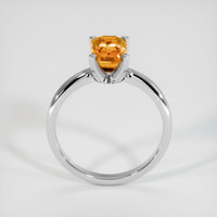 3.05 Ct. Orange Sapphire Ring, 10K White Gold 3