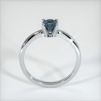 0.68 Ct. Greyish Blue Sapphire Ring, 10K White Gold 3