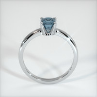 0.86 Ct. Bluish Grey Sapphire Ring, 10K White Gold 3