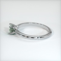 0.63 Ct. Green Sapphire Ring, 10K White Gold 4