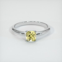 1.03 Ct. Yellow Sapphire Ring, 10K White Gold 1