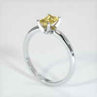 0.85 Ct. Yellow Sapphire Ring, 10K White Gold 2