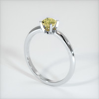 0.81 Ct. Yellow Sapphire Ring, 10K White Gold 2