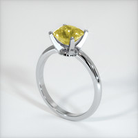 1.15 Ct. Yellow Sapphire Ring, 10K White Gold 2