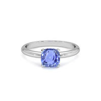 2.01 Ct. Sapphire Ring, 14K White Gold 1