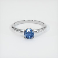 0.75 Ct. Sapphire Ring, 14K White Gold 1