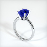 4.07 Ct. Sapphire Ring, 14K White Gold 2