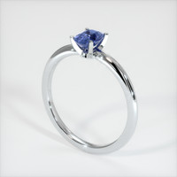 1.10 Ct. Sapphire Ring, 14K White Gold 2