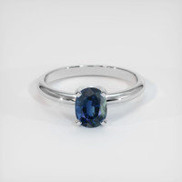 1.23 Ct. Sapphire Ring, 14K White Gold 1