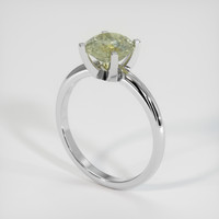 1.90 Ct. Sapphire Ring, 14K White Gold 2