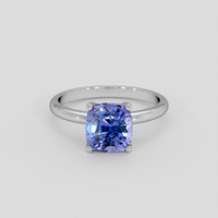 2.30 Ct. Purplish Blue Spinel Ring, 14K White Gold 1