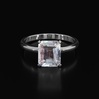 2.00 Ct. Gemstone Ring, 14K White Gold 1