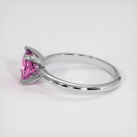 1.20 Ct. Pink Sapphire Ring, 14K White Gold 4