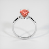 2.50 Ct. Padparadscha Sapphire Ring, 14K White Gold 3