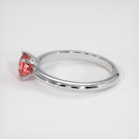1.03 Ct. Padparadscha Sapphire Ring, 14K White Gold 4