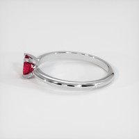 0.69 Ct. Ruby Ring, 14K White Gold 4