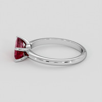 1.57 Ct. Purplish Red Ruby Ring, 14K White Gold 4
