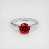 1.54 Ct. Ruby Ring, 14K White Gold 1