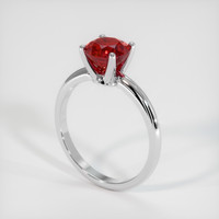 1.54 Ct. Ruby  Ring - 14K White Gold