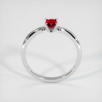 0.47 Ct. Ruby Ring, 14K White Gold 3