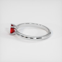 0.41 Ct. Ruby Ring, 14K White Gold 4